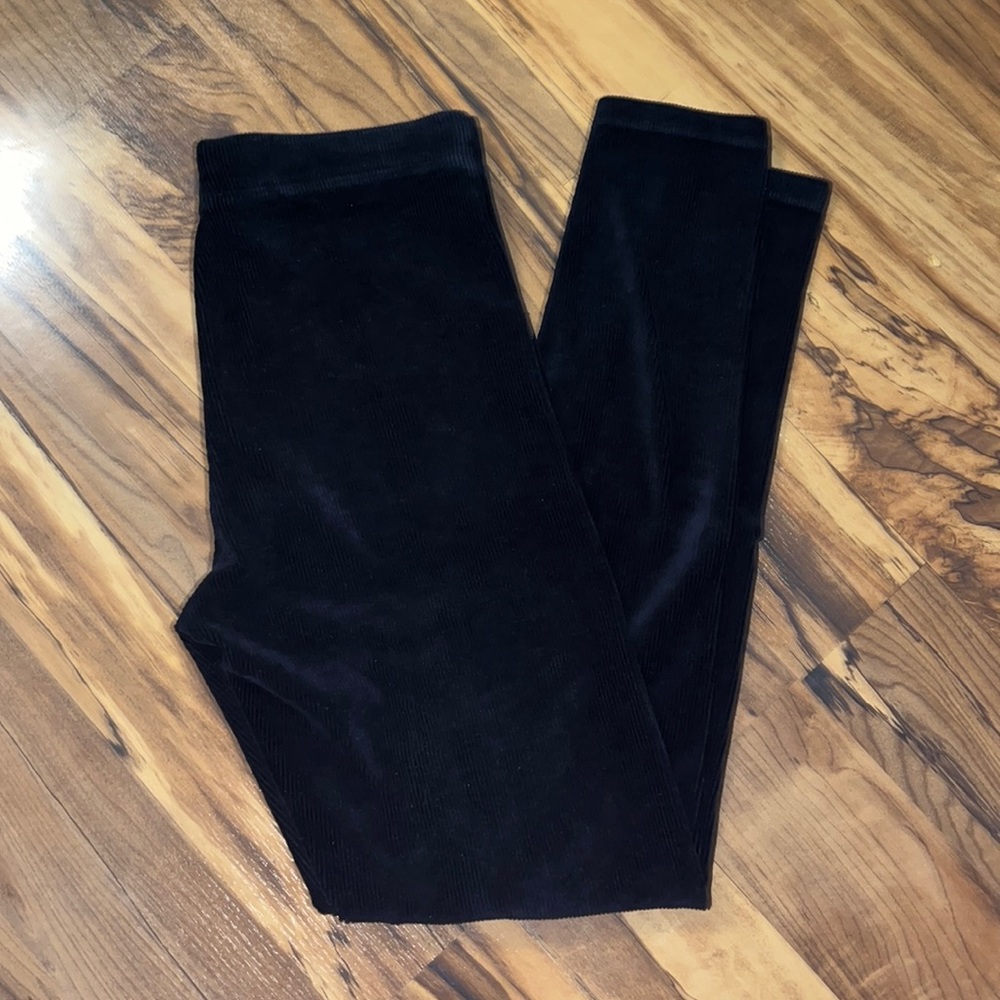 Velvety corduroy leggings